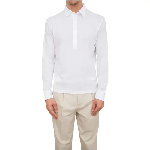 Weißes Polo T-Shirt , Herren, Größe: L - Paolo Pecora - Modalova