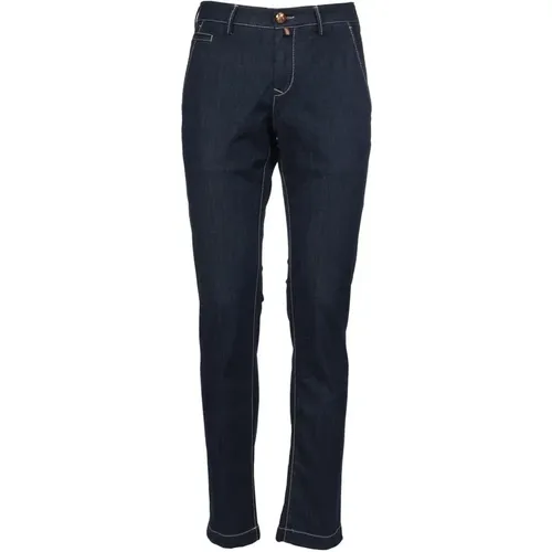 Cotton Jeans with Belt Loops , male, Sizes: W34, W30 - Jacob Cohën - Modalova