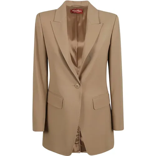 Braune Jacke Titty , Damen, Größe: 2XS - Max Mara Studio - Modalova