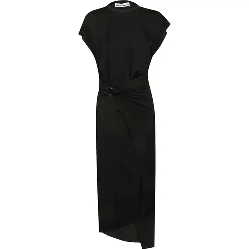 Draped Midi Dress , female, Sizes: XS - Paco Rabanne - Modalova