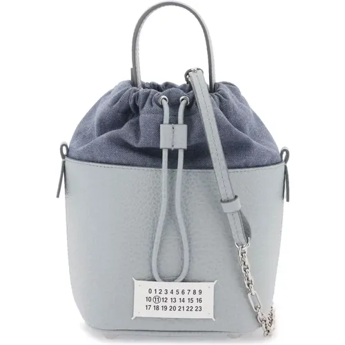 Handbags,Gehämmerte Leder Eimer Tasche - Maison Margiela - Modalova