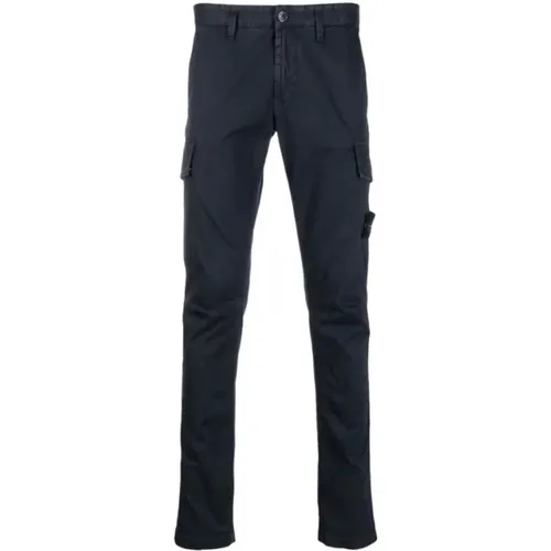 Stretch Cotton Cargo Pants , male, Sizes: W33, W34, W31, W30 - Stone Island - Modalova