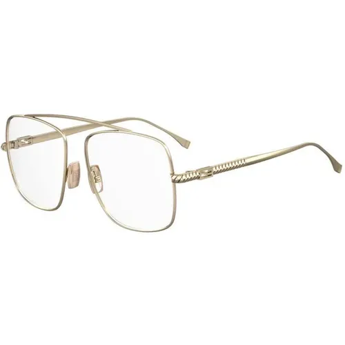 Stilvolle Brille in Gold,Stilvolle Sehbrille - Fendi - Modalova