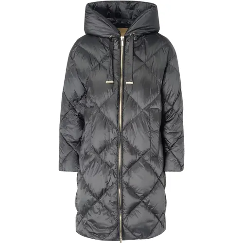 Gepolsterte Trefe Schwarze Jacke , Damen, Größe: 3XS - Max Mara - Modalova