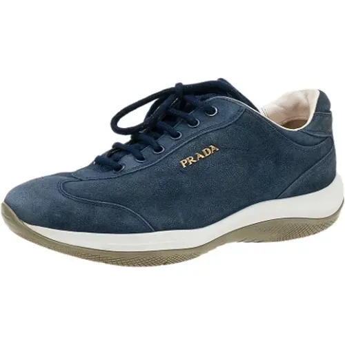 Pre-owned Suede sneakers , female, Sizes: 3 UK - Prada Vintage - Modalova