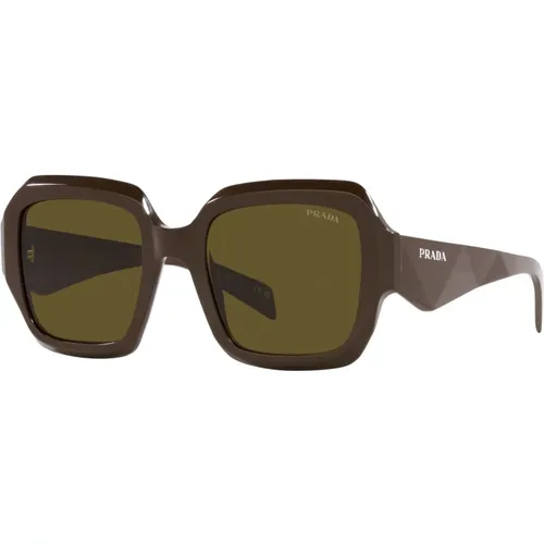 Elevate Your Style with Dark Green Sunglasses , female, Sizes: 53 MM - Prada - Modalova