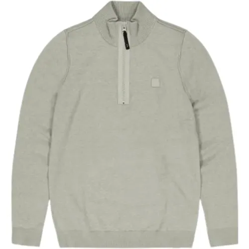 Grüner Clifden Halfzip Pullover - Butcher of Blue - Modalova