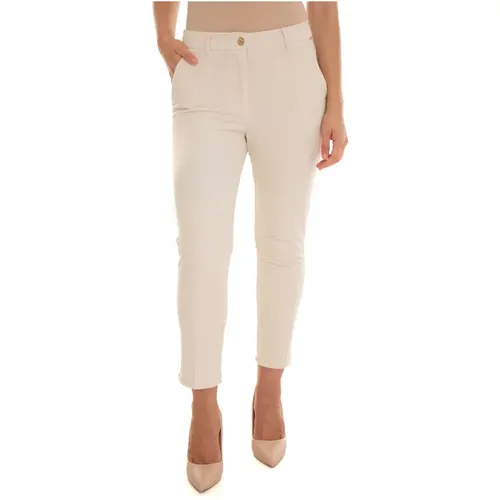 Velvet Chino Pants, Regular Fit , female, Sizes: M, L - Liu Jo - Modalova