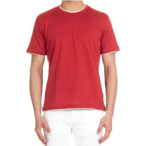T-Shirts , male, Sizes: M, XL, S, L - Eleventy - Modalova