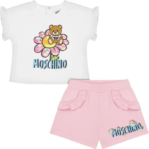 Kinder Teddy T-Shirt und Shorts Set - Moschino - Modalova