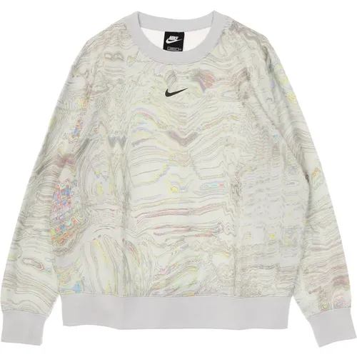 Trendiger Fleece Crew Sweatshirt , Damen, Größe: M - Nike - Modalova
