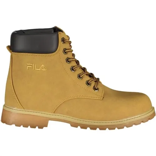 Embroidered Logo Boot with Laces , female, Sizes: 6 UK, 7 UK, 5 UK, 4 UK, 3 UK, 8 UK - Fila - Modalova