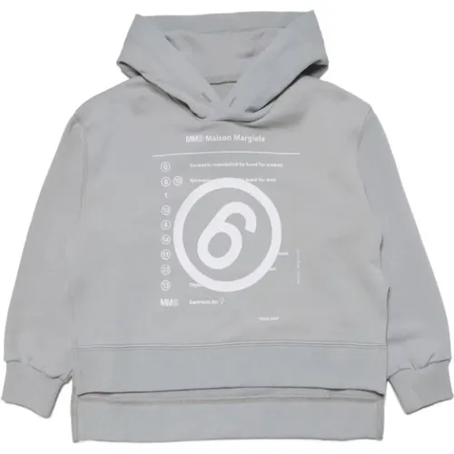 Sage Grey Sweatshirt für Jungen - MM6 Maison Margiela - Modalova