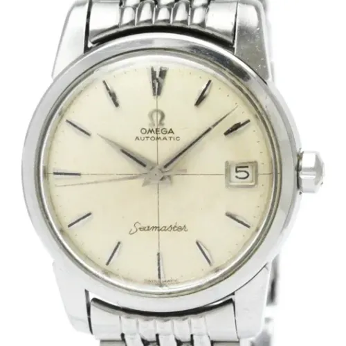 Pre-owned Stainless Steel watches , male, Sizes: ONE SIZE - Omega Vintage - Modalova