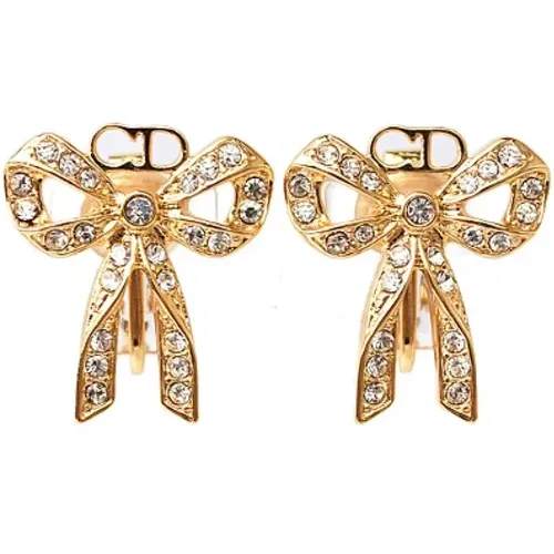 Pre-owned Metal earrings , female, Sizes: ONE SIZE - Dior Vintage - Modalova