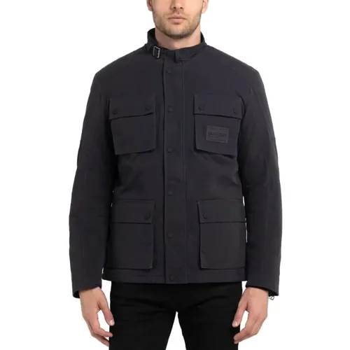 Pirat Schwarz Bikerjacke , Herren, Größe: 2XL - Replay - Modalova