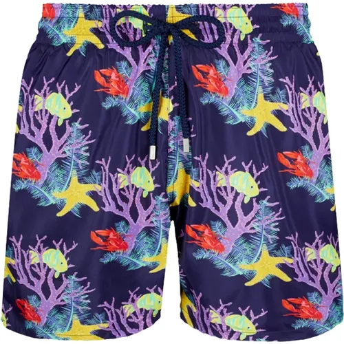 Marine Print Swim Shorts , male, Sizes: 2XL - Vilebrequin - Modalova