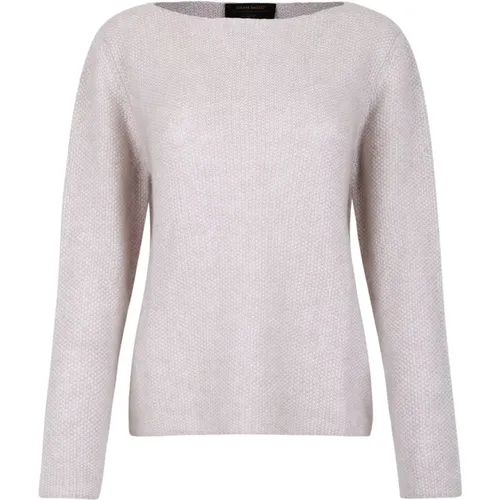 Light Boat Neck Sweater , female, Sizes: M - Gran Sasso - Modalova