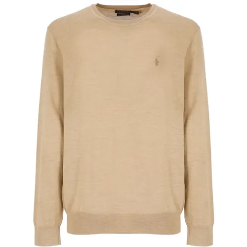 Braune Pullover , Herren, Größe: S - Ralph Lauren - Modalova