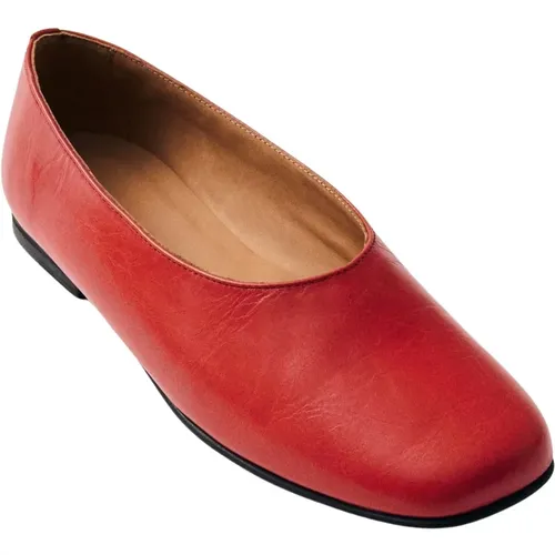 Rote Leder-Ballettschuhe , Damen, Größe: 35 EU - ALOHAS - Modalova