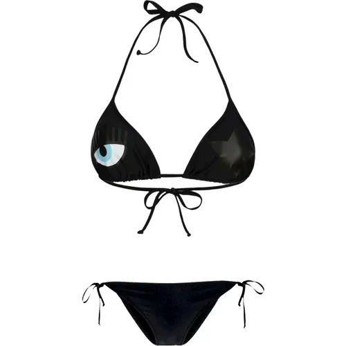 Bikini Triangle + Slip Laccies Star , female, Sizes: M, S, L - Chiara Ferragni Collection - Modalova