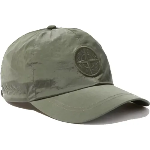 Verstellbare Kordel 6-Panel-Kappe in Econyl® , Herren, Größe: L - Stone Island - Modalova