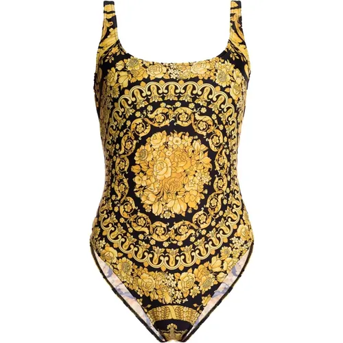 Einteiliger Badeanzug , Damen, Größe: M - Versace - Modalova