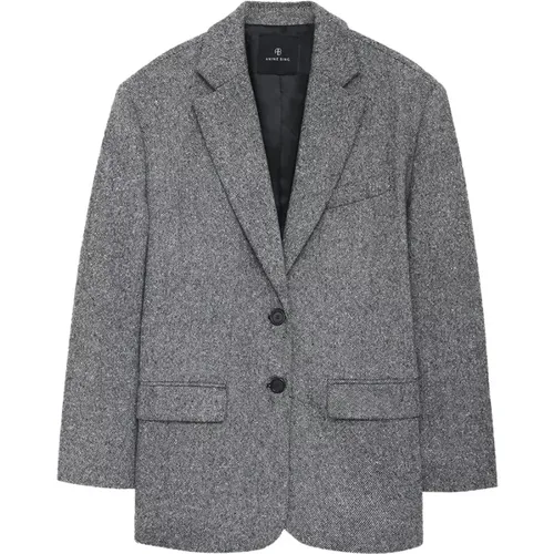 Gesprenkelter Wollmischung Blazer , Damen, Größe: XS - Anine Bing - Modalova