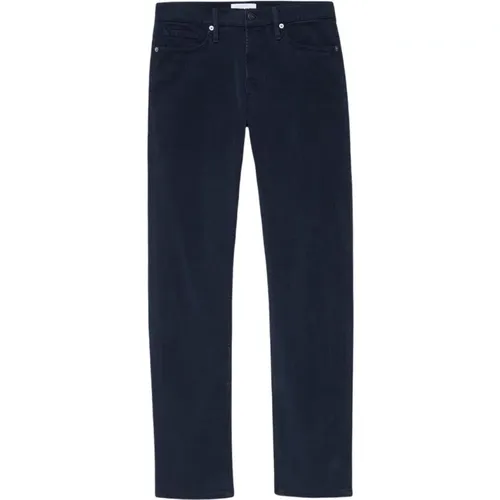 Schmale Gebürstete Twill Jeans , Herren, Größe: W33 - Frame - Modalova