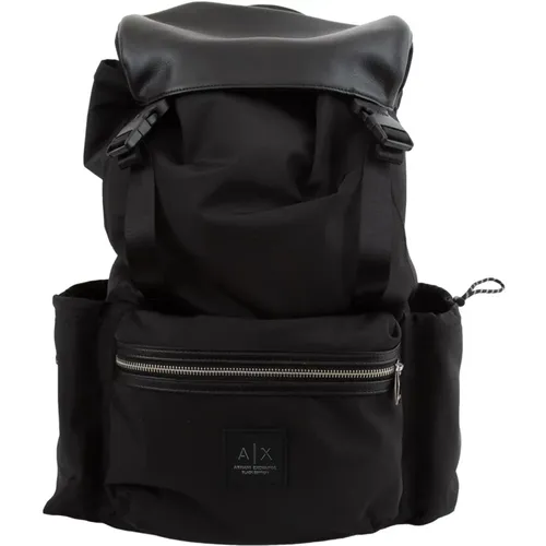 Stylischer Schwarzer Rucksack - Armani Exchange - Modalova