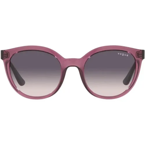 Violet/Grey Pink Shaded Sunglasses , female, Sizes: 50 MM - Vogue - Modalova