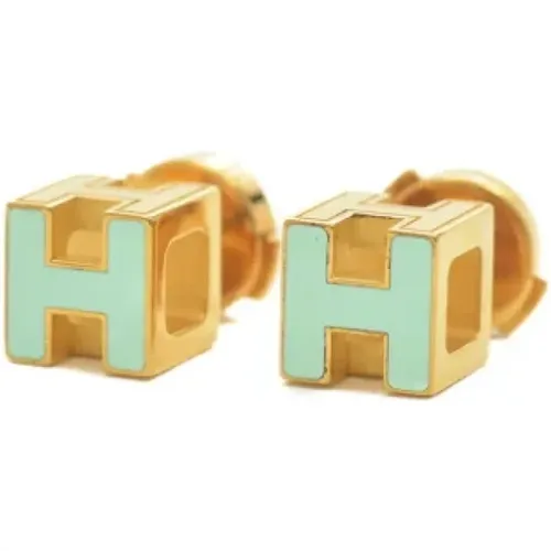 Pre-owned Metal earrings , female, Sizes: ONE SIZE - Hermès Vintage - Modalova