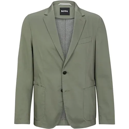 Grüner Offener Blazer - Hanry Stil , Herren, Größe: 2XL - Hugo Boss - Modalova