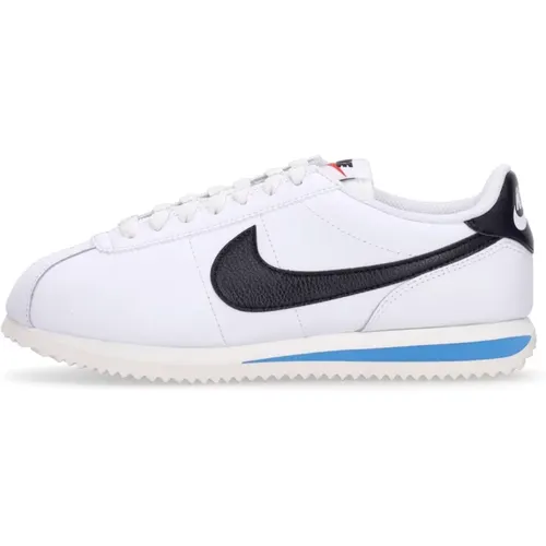 Low Leather Shoe /Black/Blue , female, Sizes: 7 UK, 8 UK, 6 UK, 2 1/2 UK, 3 1/2 UK, 5 UK, 4 1/2 UK, 7 1/2 UK, 5 1/2 UK, 3 UK - Nike - Modalova