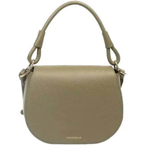 Grüne Lederhandtasche Modell E5 Q9F - Coccinelle - Modalova