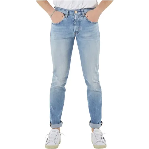 Slim-Fit Denim Jeans , Herren, Größe: W35 - Don The Fuller - Modalova