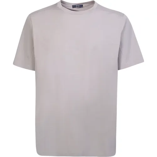Grey T-Shirt Upgrade for Men , male, Sizes: 2XL - Herno - Modalova