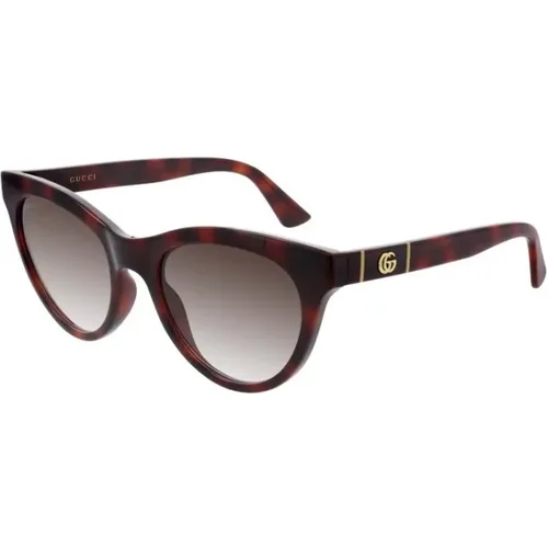 Havana Sunglasses , female, Sizes: 53 MM - Gucci - Modalova
