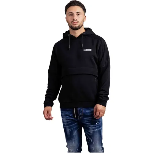 EA7 Ventus7 Hoodie Herren Schwarz , Herren, Größe: S - Emporio Armani - Modalova