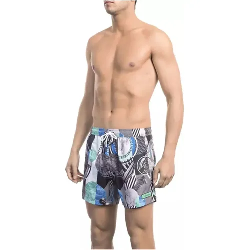 Dynamisch Bedruckte Badeshorts: Sommer Must-Have - Bikkembergs - Modalova