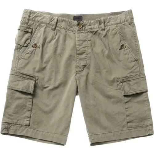 Blaue Bermuda-Shorts , Herren, Größe: W32 - Blauer - Modalova