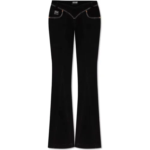 Ausgestellte Jeans , Damen, Größe: W26 - Versace Jeans Couture - Modalova