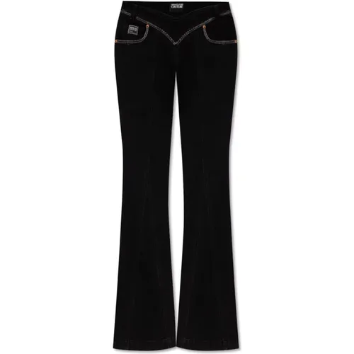 Ausgestellte Jeans , Damen, Größe: W28 - Versace Jeans Couture - Modalova