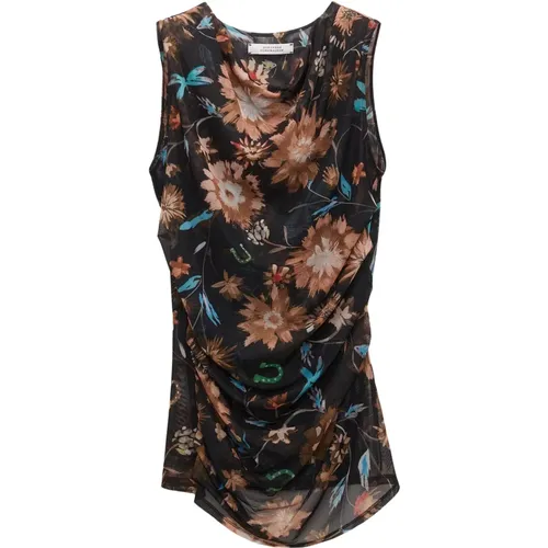 Floral Sheer Top , female, Sizes: XL, L - dorothee schumacher - Modalova