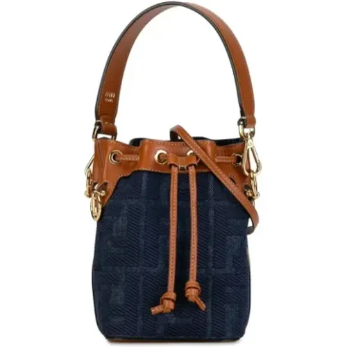 Pre-owned Denim fendi-bags , female, Sizes: ONE SIZE - Fendi Vintage - Modalova