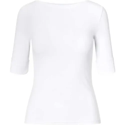 Monogramm-T-Shirt aus Baumwollmischung , Damen, Größe: S - Ralph Lauren - Modalova