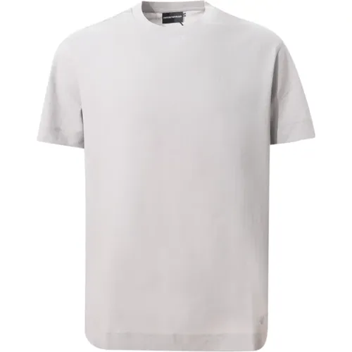 T-shirts and Polos Grey , male, Sizes: S, M, XL, L - Emporio Armani - Modalova