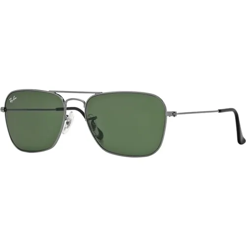 Caravan Grüne Sonnenbrille , Herren, Größe: 58 MM - Ray-Ban - Modalova