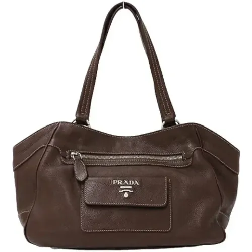 Pre-owned Leder totes , Damen, Größe: ONE Size - Prada Vintage - Modalova