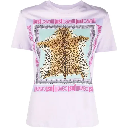 Short Sleeve T-Shirt , female, Sizes: L, S - Just Cavalli - Modalova